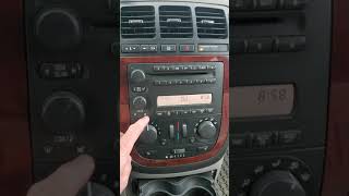 How to adjust the clock and the 24 hour clock on a 2005 to 2008 Chev uplander or pontiac montana.