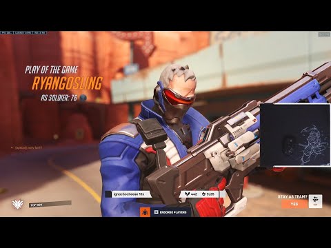 POTG! THIS IS WHAT 2000+ HOURS OF SOLDIER 76 DOES TO YOUR TRACKING - GALE INSANE SOLDIER 76 SEASON 6