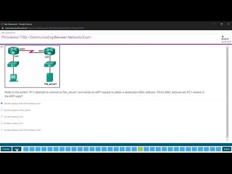 Modules 8 -10 : Communicating Between Networks Exam