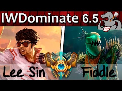 IWillDominate - Lee Sin vs Fiddlesticks - Jungle - Challenger S6 | 46