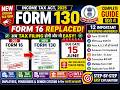 Form 130 Explained In Hindi Form 16 Replace Full Details Parts Due Date TDS Easy Guide 2026