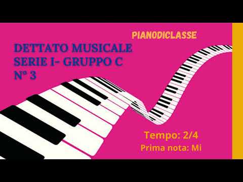 Dettato musicale - Serie I gruppo C - n° 3
