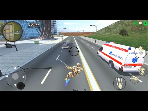 Super Crime Steel War Hero Iron Flying Mech Robot for Android (GamePlay)