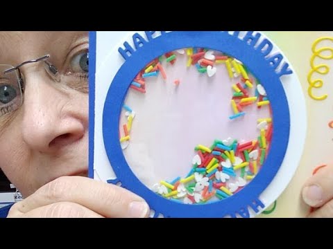 Angel Side Circle Shaker Card