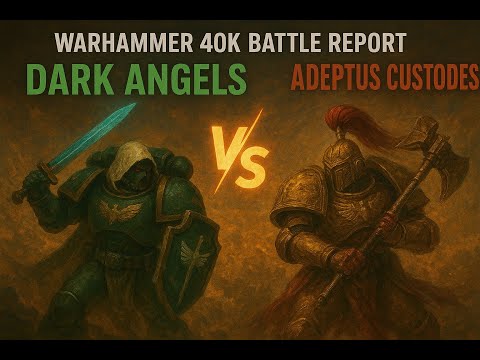 Dark Angels (Wrath) vs Adeptus Custodes (Lions) | Warhammer 40k Battle Report