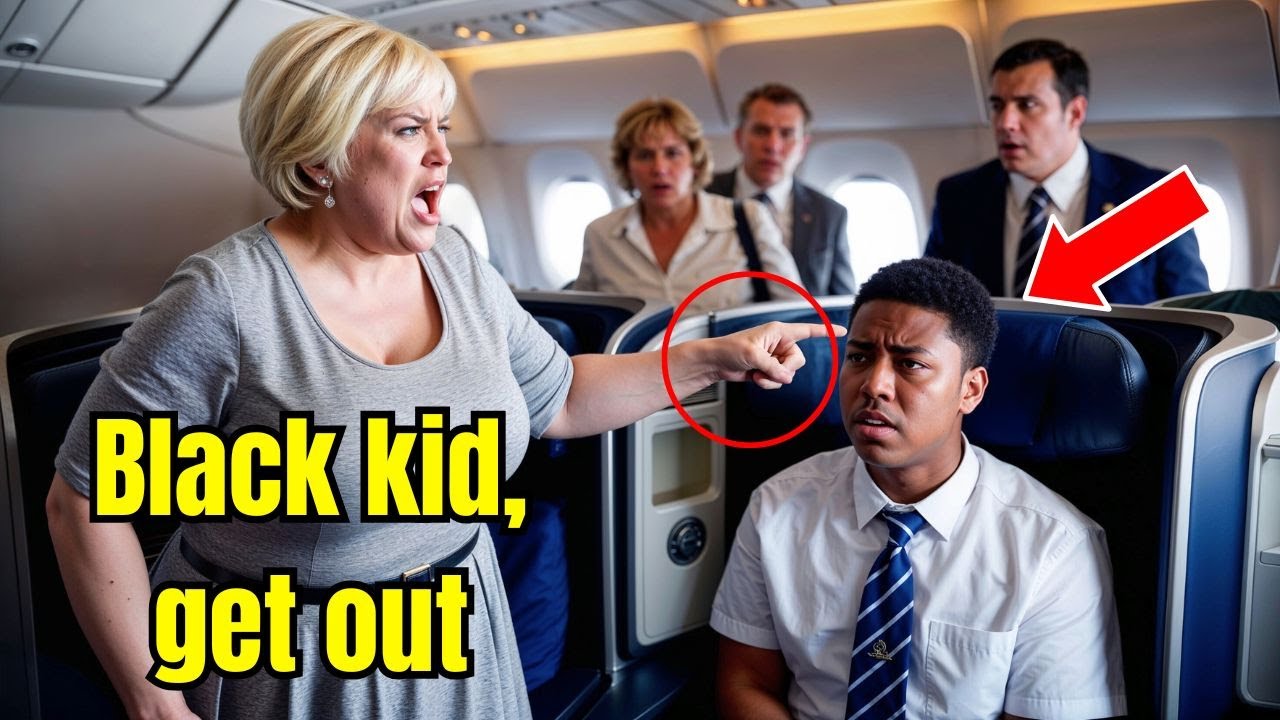 Karen Tries to Remove Black Boy—Freezes Upon Learning His Father is The Flight Captain.