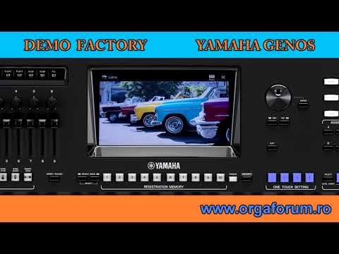 YAMAHA GENOS demo all factory