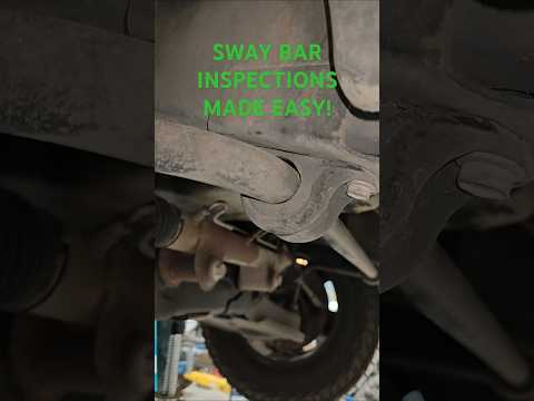 Part of a video titled Mechanic Tip: Easy Way To Inspect Sway Bars - YouTube