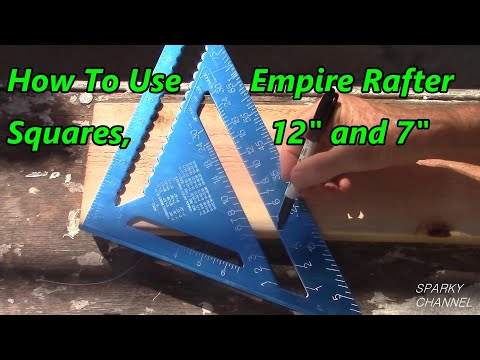 How to Use Rafter Squares, 12" and 7"