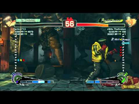 Tactics713(Guy) VS xWAx TheKraken(DeeJay) SSF4 AE 2012 Live