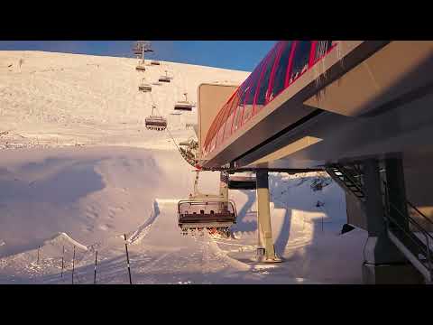 Vangsliekspressen. Oppdal,Norway. The first Doppelmayr D-Line chairlift with midstation in the world