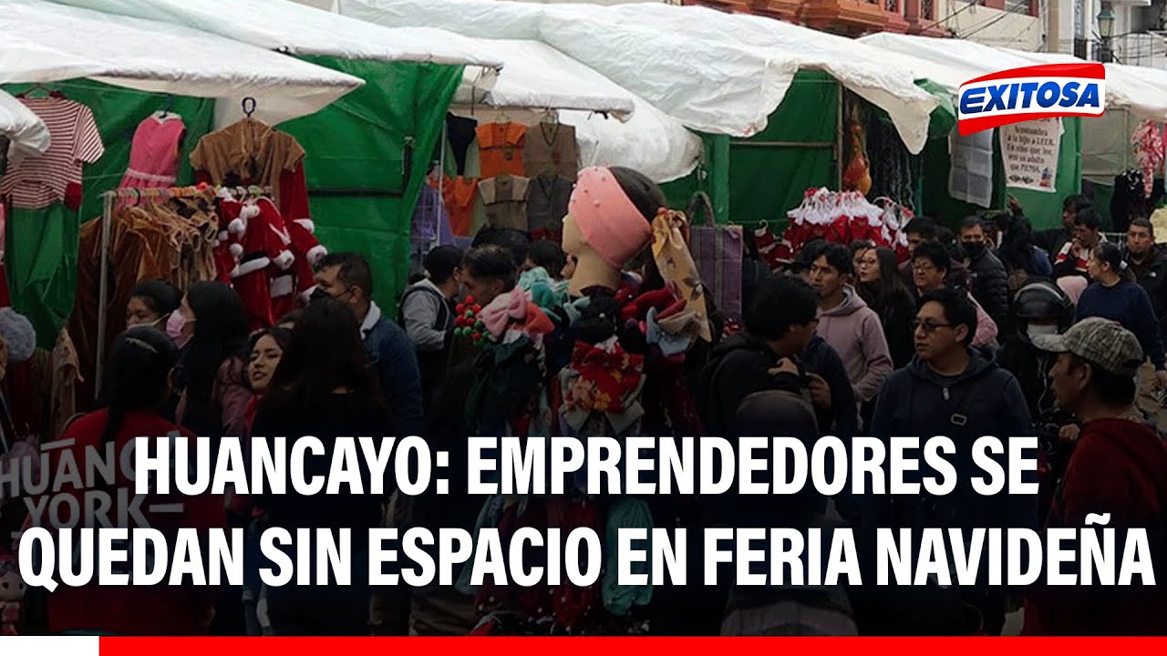 🔴🔵 Huancayo: Emprendedores sin espacio de venta para la feria navideña