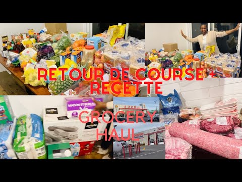 RETOUR DE COURSES DU MOIS + IDÉE RECETTE FACILE -   ONE MONTH GROCERY HAUL FOR MY BIG FAMILY
