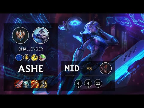 Ashe Mid vs Lucian - EUW Challenger Patch 10.25b