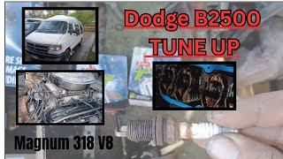 Tune-up of Magnum V8 318 engine on 1997 Dodge B2500 van