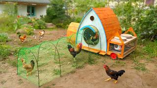 Build awesome wooden chicken coop and run on a budget
