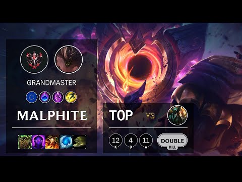 Malphite Top vs Gangplank - EUW Grandmaster Patch 10.19