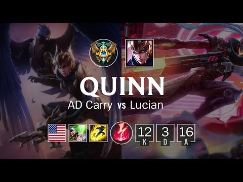 Quinn ADC vs Lucian - NA Grand Master Patch 8.24