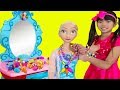 Emma Pretend Play W Frozen Elsa Doll Jewelry Shop Toys