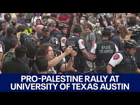 Palestine college protest: Texas students walk out; state troopers on campus | FOX 7 Austin