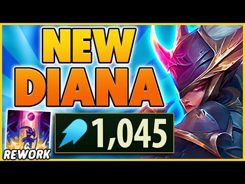 *NEW SKIN* REWORKED DIANA DOUBLE PENTAKILL (1,000+ AP) - BunnyFuFuu