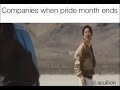 Companies after pride month meme