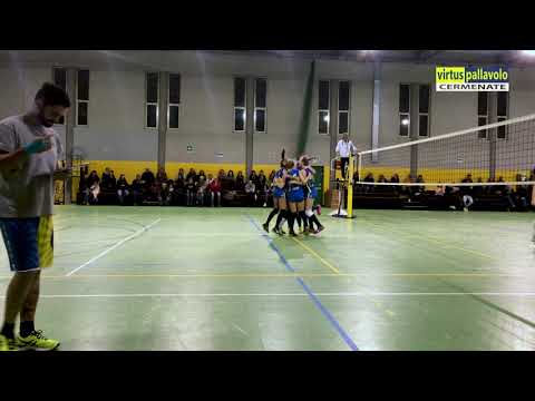 U18f 5^: Virtus Cermenate 3 - Cacciatori delle Alpi 0 (ultimo punto ed esultanza finale)