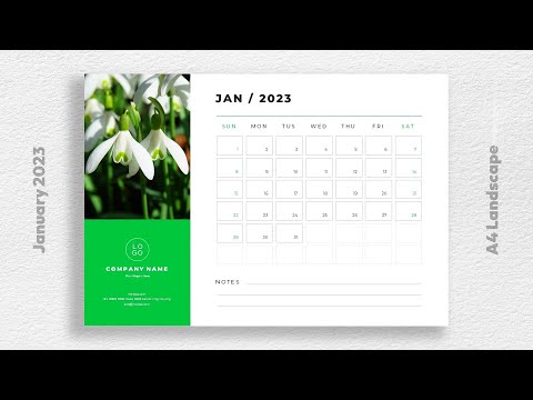 Printable January 2023 Calendar Template for PowerPoint and Google Slides Free Download