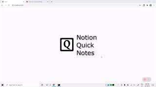 Notion Quick Notes - Chrome Extension