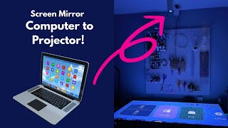 How to connect and screen cast a computer screen to your projector as a beginner (HY310 projector)