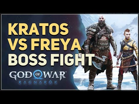 Kratos vs Freya Boss Fight God of War Ragnarok