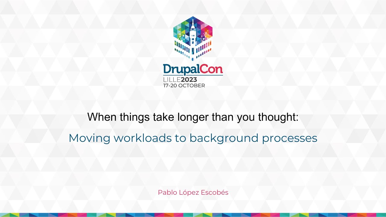 MAKERS & BUILDERS-When things take longer than you thought: Moving workloads to background processes