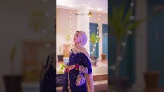 Dark Blue Chiffon Embellished Gharara - Video 1
