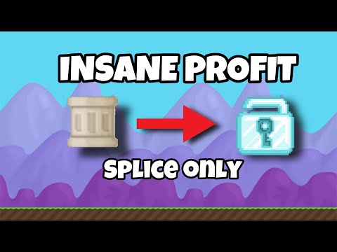 HOW TO GET RICH WITH PILLAR BY SPLICING ONLY ( INSANE PROFIT ) | Growtopia