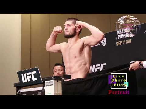 UFC 242 Weigh-Ins: Khabib Nurmagomedov vs. Dustin Poirier Staredown - MMA Fighting