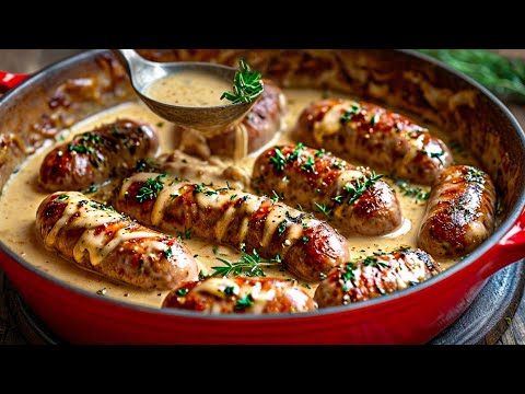 Bereiten Sie diese Bratwurst in der Sauce auf diese Art zu. Das ist so lecker!