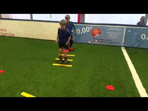 Training Handlungsschnelligkeit mit Technik und Torabschluss