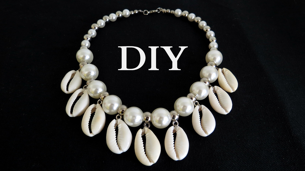 DIY - PEARL AND COWL NECKLACE