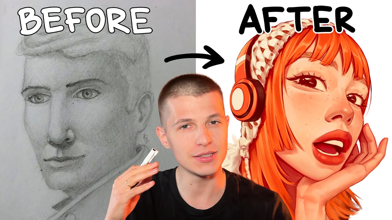 How I Improved At Portrait Drawing (my self taught method)