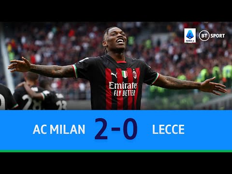 AC Milan v Lecce (2-0) | Rafael Leão Shines Again For The Rossoneri | Serie A Highlights