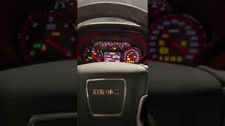2015 GMC Sierra 1500 SLT Z71 5.3 Startup and Gauge Sweep #shorts