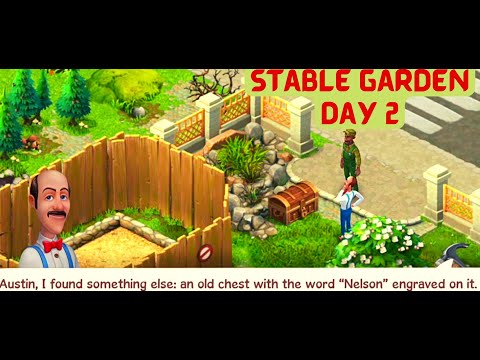 Gardenscapes: Watch Austin Restore Stable Garden — Day 2 │ Game-play Walk-through