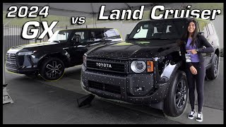 My Next SUV Build? Parked Side-By-Side: New Lexus GX vs Toyota Land Cruiser!