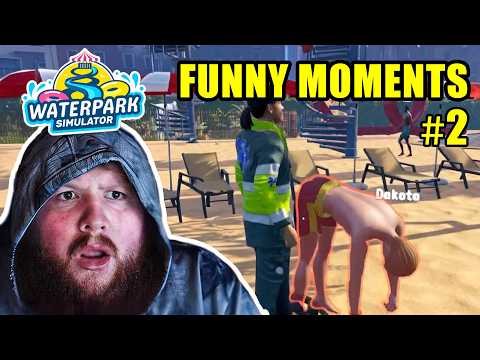 2 Hours of CaseOh Waterpark Simulator! | BEST MOMENTS #2