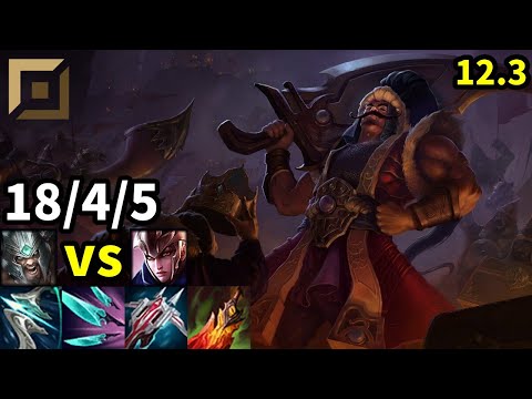 Tryndamere Top vs Quinn - KR Master | Patch 12.3