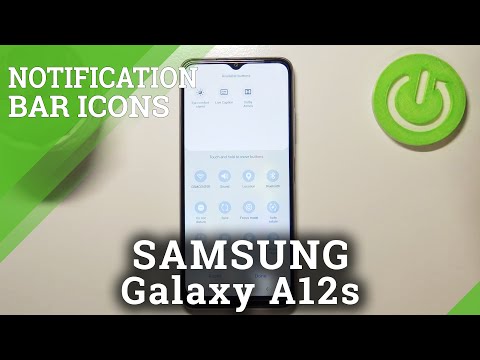 Customize Notification Bar Icons - SAMSUNG Galaxy A12S & Quick Menu