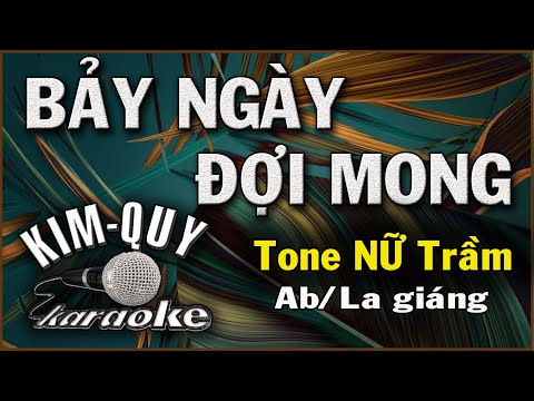 Karaoke BẢY NGÀY ĐỢI MONG (Trần Thiện Thanh) Rumba Tone NỮ (Ab/La giáng)