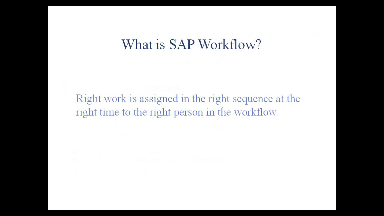 <h1 class=title>SAP Workflow Training | SAP Business Wokflow Tutorials for Beginners</h1>