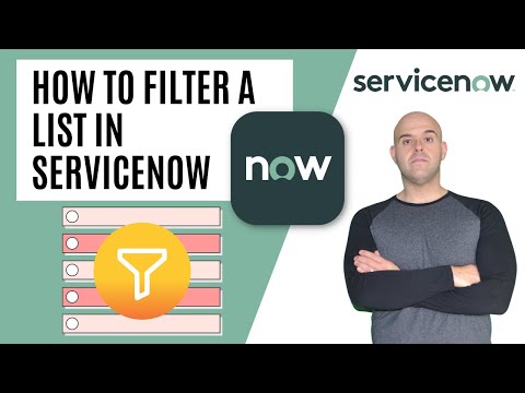 How To Filter A List In ServiceNow