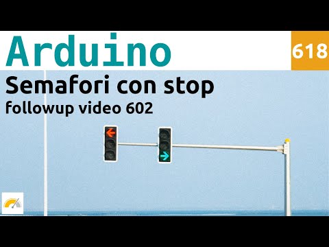 Senso unico alternato a tre stati "migliorato" con semafori Stagnoli e Arduino  - Video 618